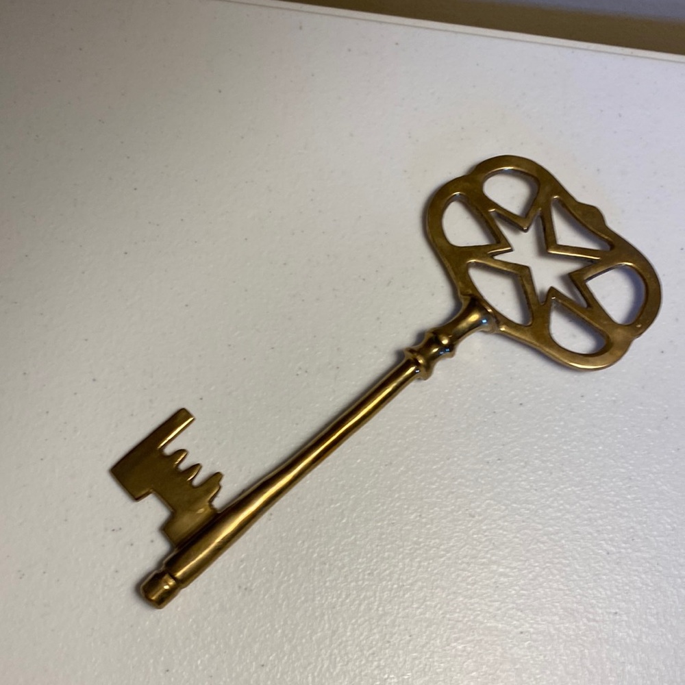 Brass Skeleton Key Paperweight